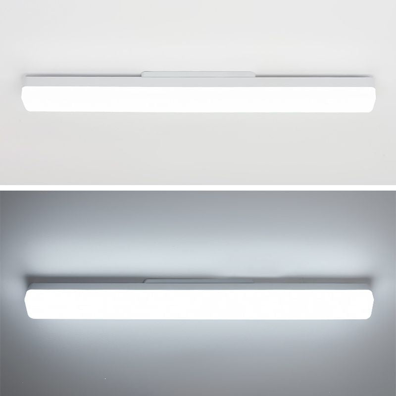 Arisha Modern Rectangular Acrylic Modern Wall Lamp, White