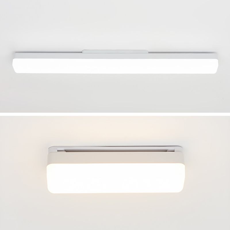 Arisha Modern Rectangular Acrylic Modern Wall Lamp, White