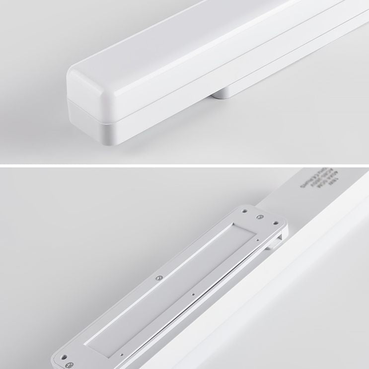 Arisha Modern Rectangular Acrylic Modern Wall Lamp, White
