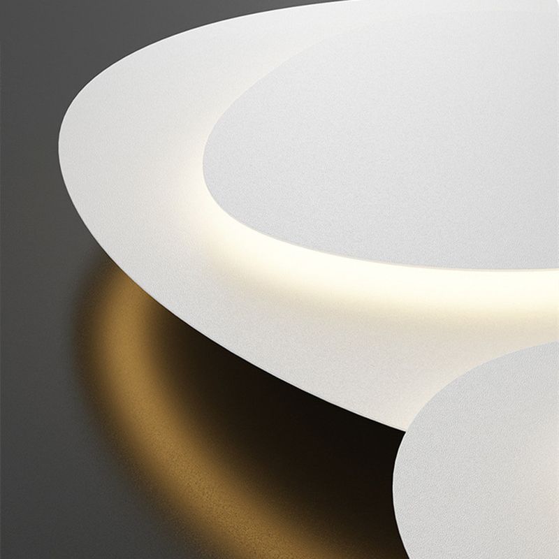 Arisha Modern Unique Shape LED White Flush Mount Ceiling Light Bedroom