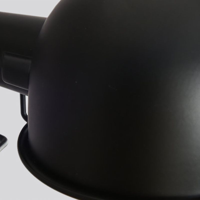 Epoch Wall Lamp Dome Modern, Metal Arm Adjustable, Black/White, Bedroom