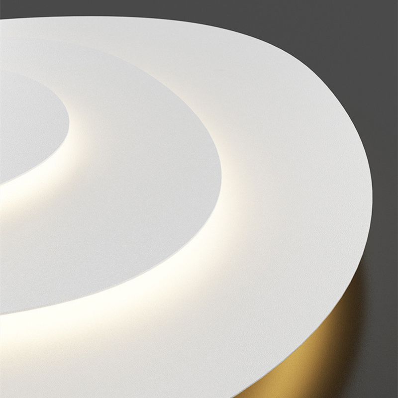 Arisha Modern Unique Shape LED White Flush Mount Ceiling Light Bedroom