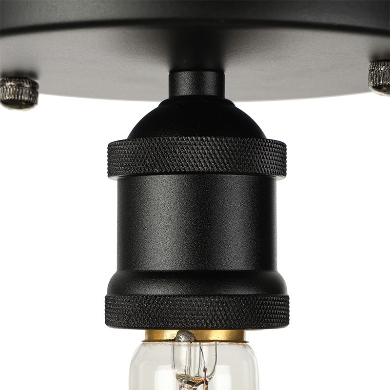 Silva Retro Vintage Bulb Semi-Flush Mount Ceiling Light