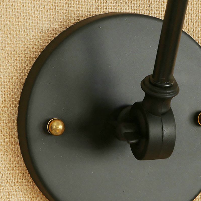 Silva Wall Lamp Retro Saucer Lampshade Metal Adjustable 2 Color, Bedroom