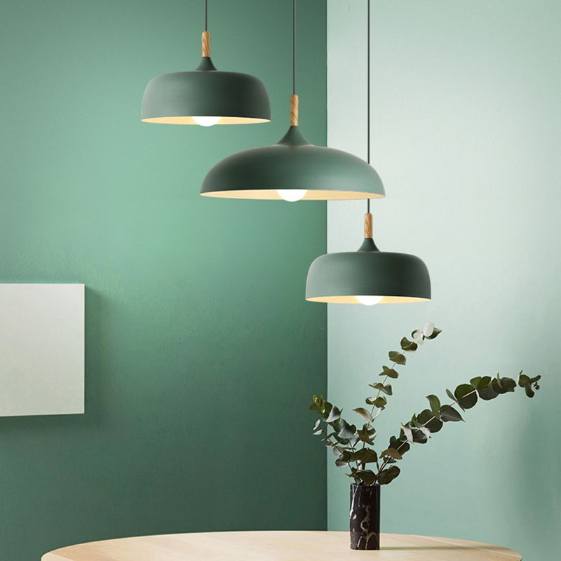 Aria Modern Pendant Light Dome Macaron Dining Room