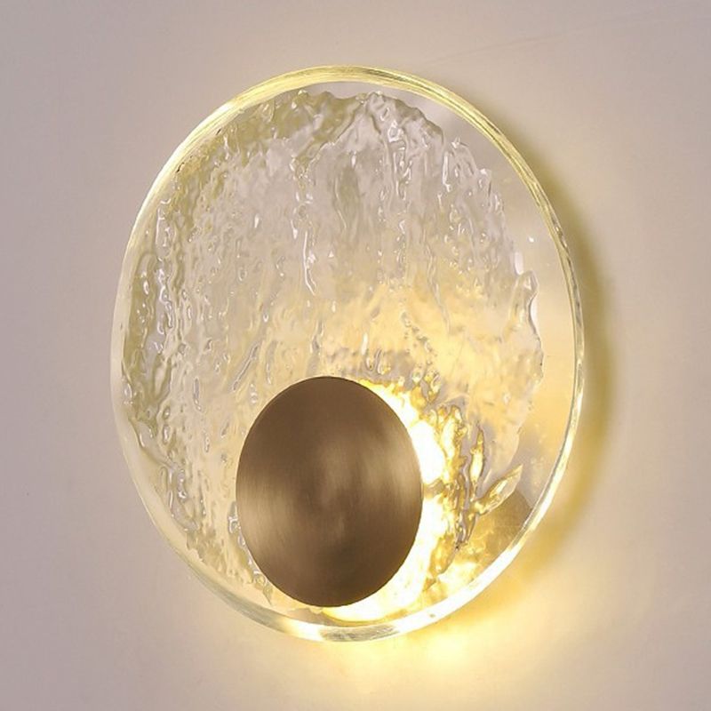 Kristy Art Deco Globe Crystal&Metal Bedroom Wall Lamp, Gold