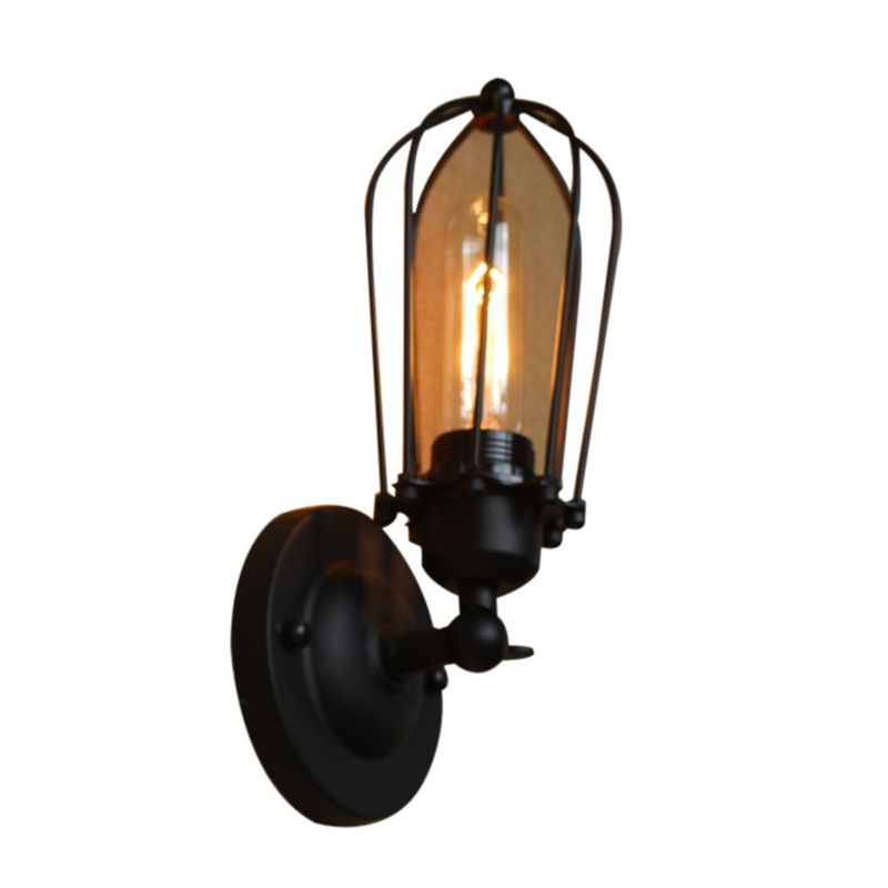 Silva Vintage Iron Wall Lamp, Black/Rust/Bronze/Gold/Silver