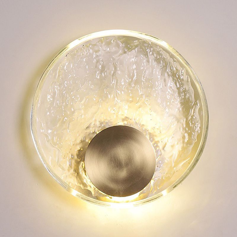 Kristy Art Deco Globe Crystal&Metal Bedroom Wall Lamp, Gold