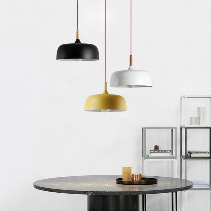 Aria Modern Pendant Light Dome Macaron Dining Room