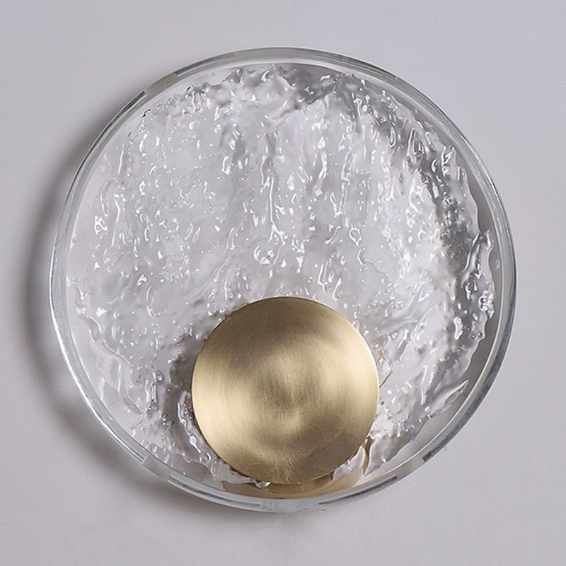 Kristy Art Deco Globe Crystal&Metal Bedroom Wall Lamp, Gold