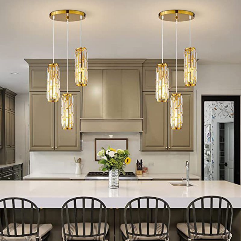 Kristy Cluster Pendant Light, Black & Gold