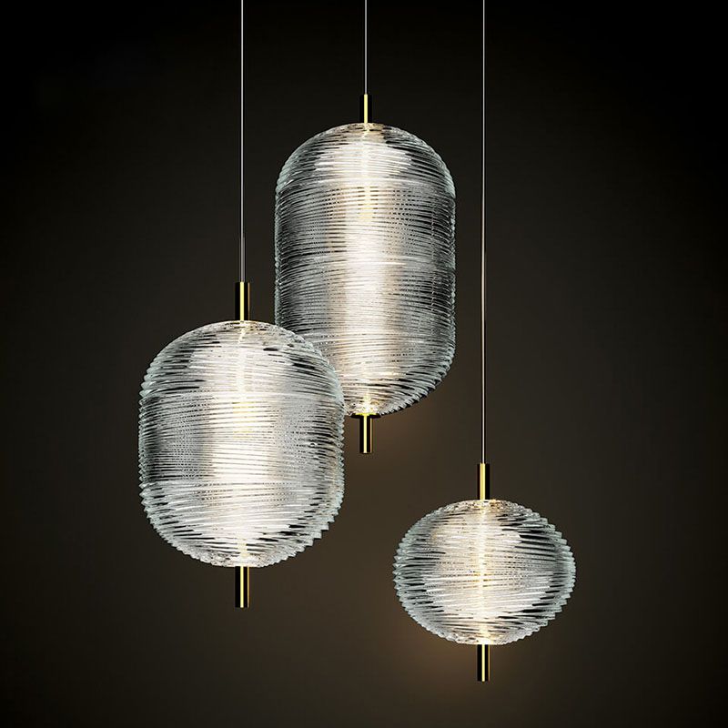 Valentina Designer Art Modern Pendant Light, Black/Gold
