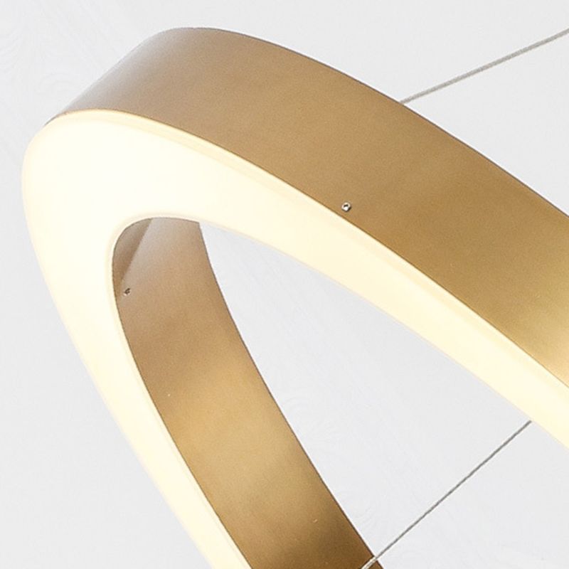 Arisha Modern Ring Metal Pendant Light, Gold