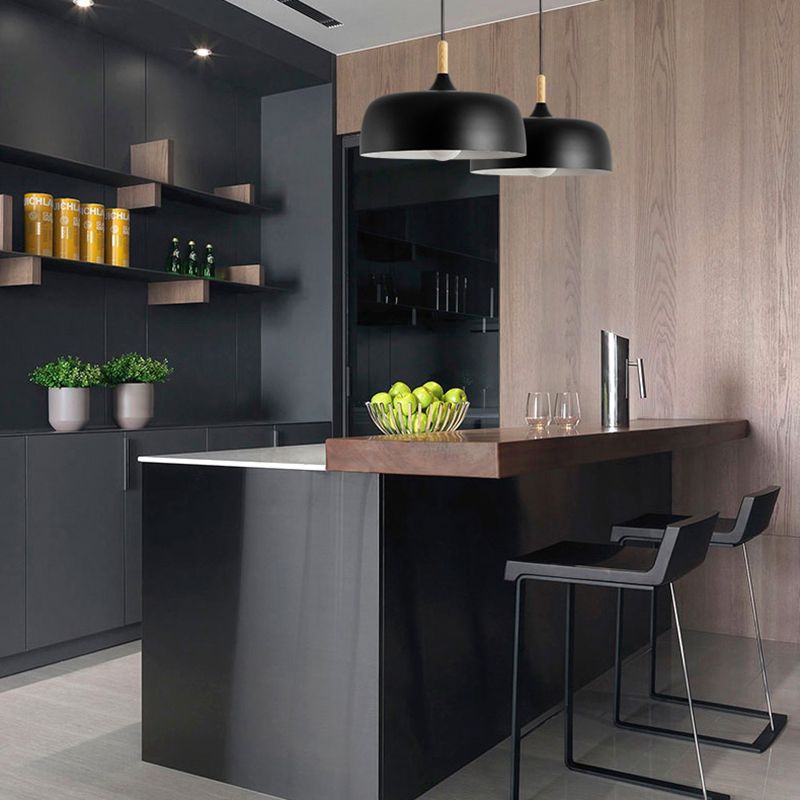 Aria Modern Pendant Light Dome Macaron Dining Room