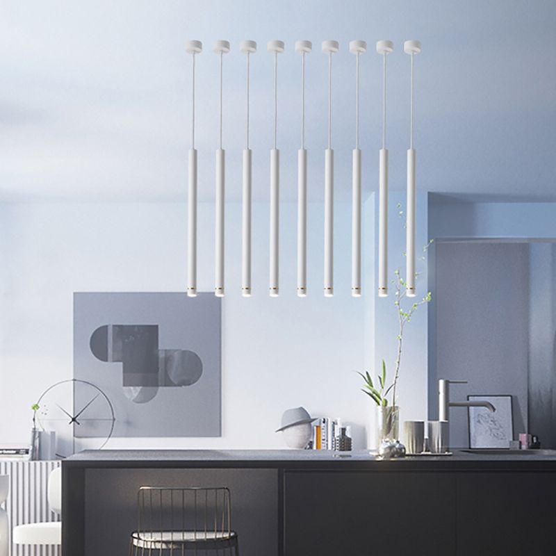 Arisha Linear Minimalist Cylinder Pendant Light