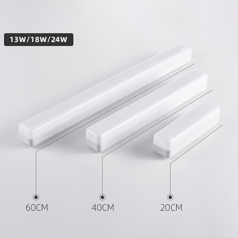 Arisha Modern Rectangular Acrylic Modern Wall Lamp, White