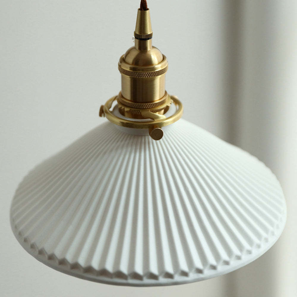 Muto Vintage Dome Ceramic/Wood Wall Lamp, Walnut/Wood/Clear