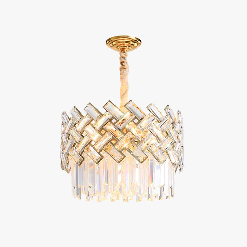 Kristy Luxury Gold Chandelier, Crystal & Metal