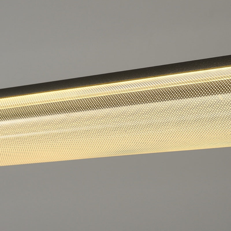 Arisha Modern LED Pendant Light Clear Metal Tea/Dining/Living Room