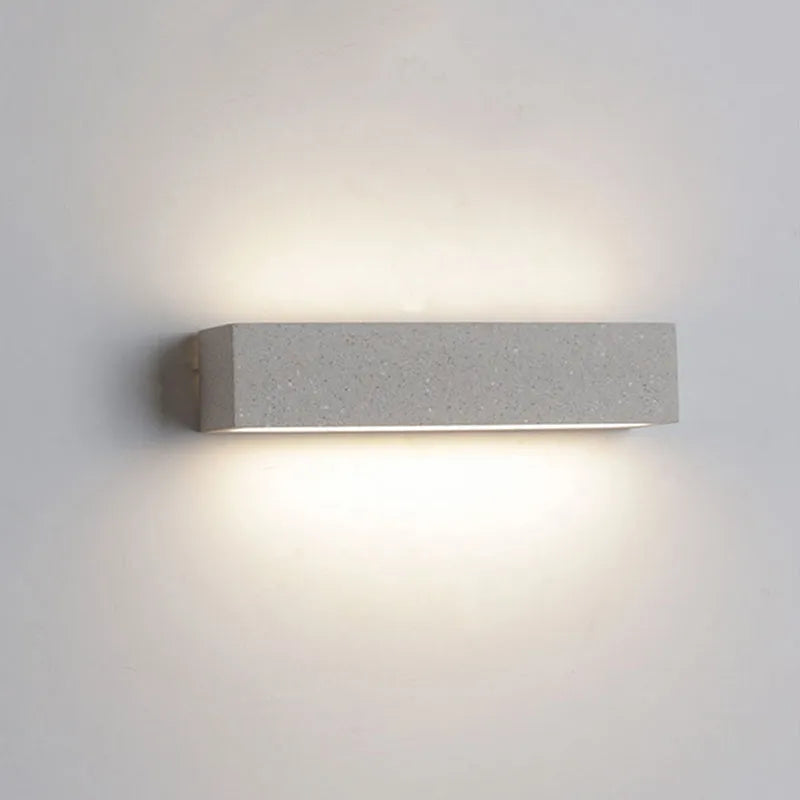 Ray LED Outdoor Wall Lamp, Black & White