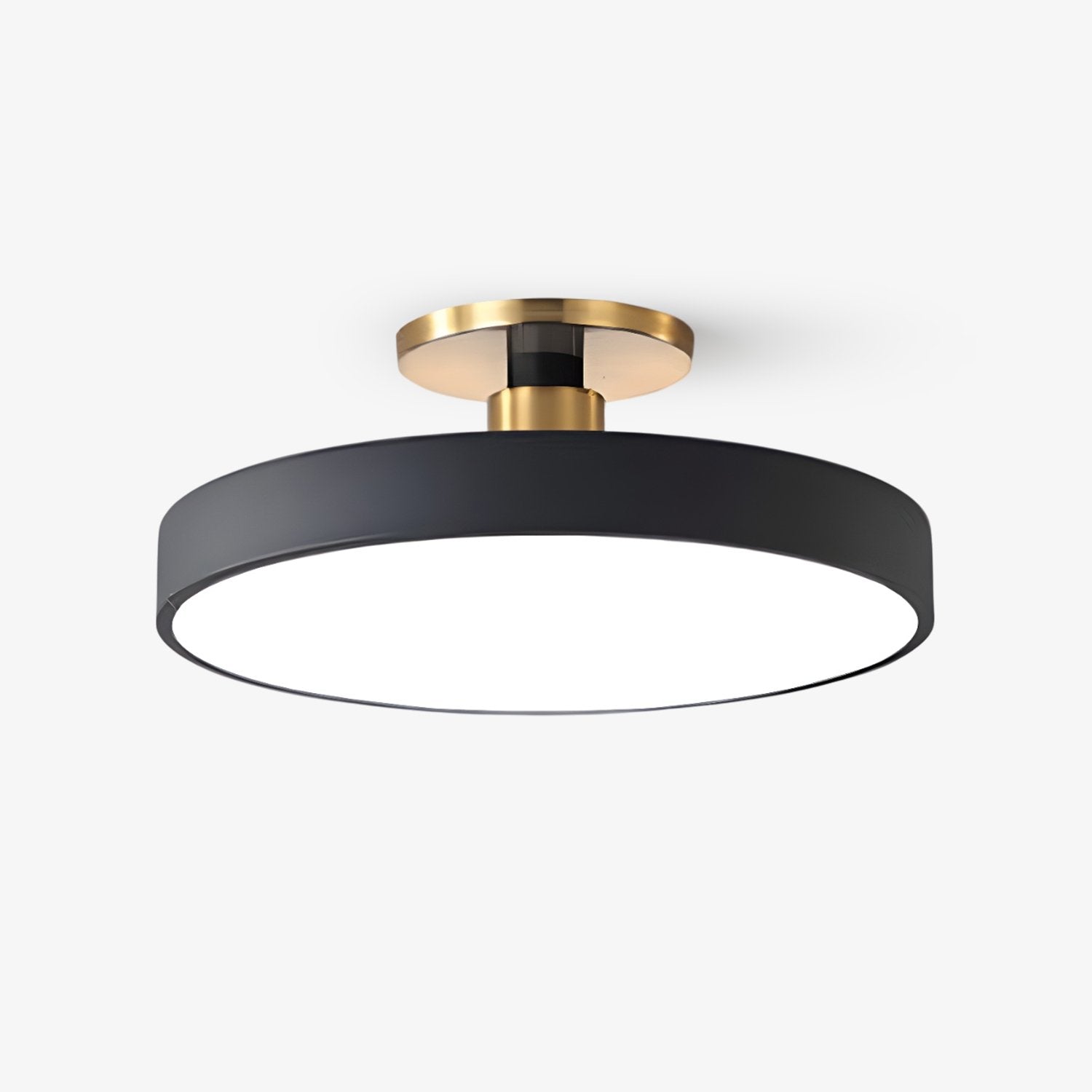 Solara Ceiling Lamp Flush Mount Black and Gold Modern - Letslighting