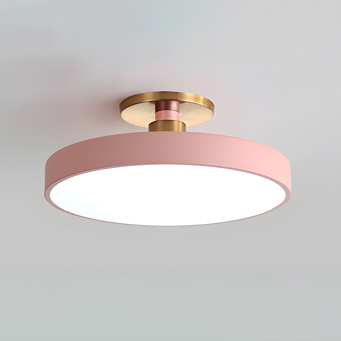 Solara Ceiling Lamp Flush Mount Black and Gold Modern - Letslighting