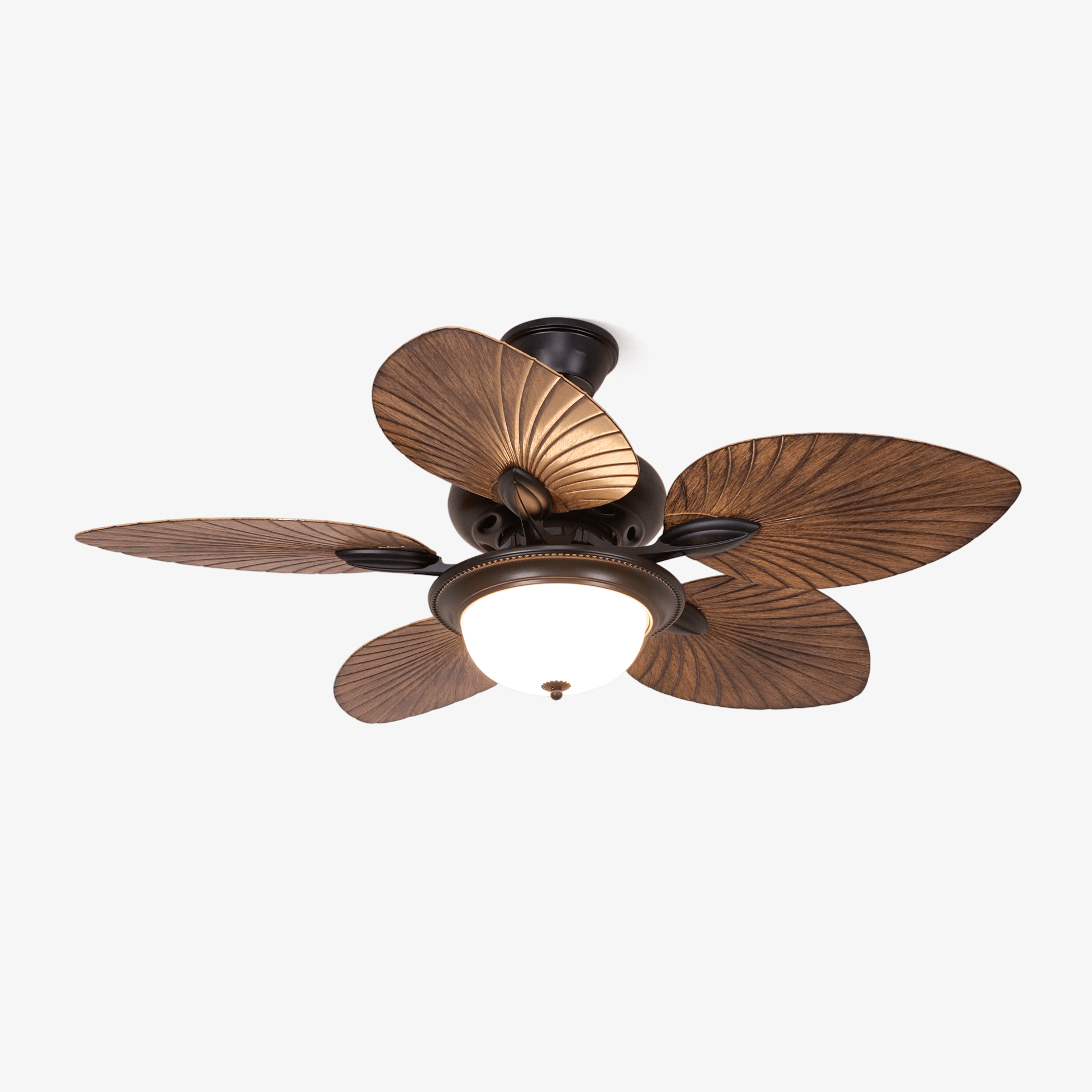 Alora Tropical Wood Ceiling Fan Light - Letslighting