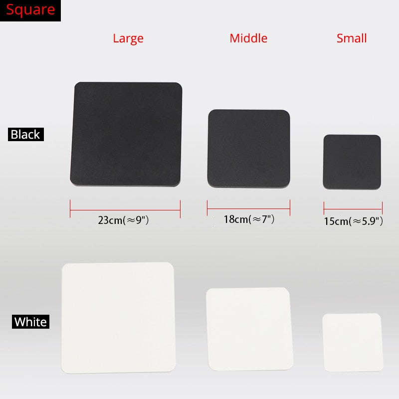 Ray Minimalist Round/Square Outdoor Wall Lamp LED, Black/White