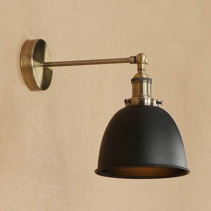 Epoch Hanging Wall Lamp Retro/Vintage, Metal/LED, Black/White/Gray, Bedroom