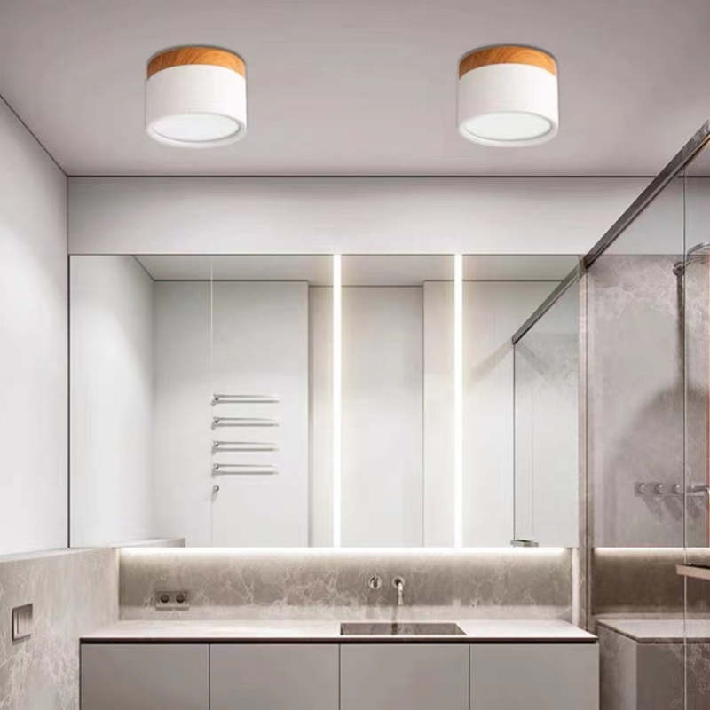 Valentina Modern Cylindrical Metal/Acrylic Flush Mount Ceiling Light