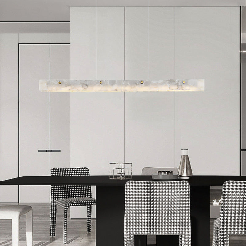 Arisha Modern LED Pendant Light White Marble Dining Room/Bar
