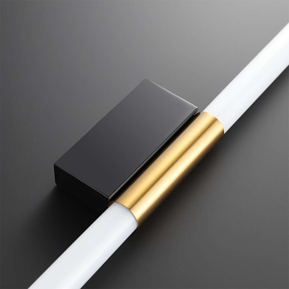 Arisha Modern Linear Cooper White Mirror Front Wall Lamp