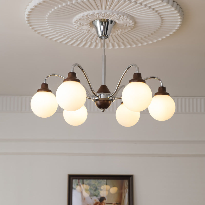 Valentina French LED Chandelier Chrome Gold Living Room/Bedroom