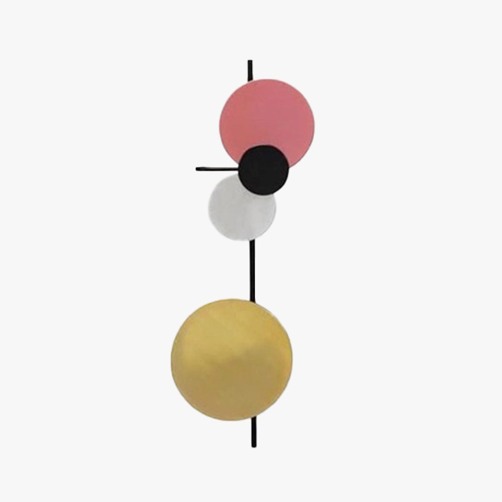 Aira Modern Art Deco Circular Colorful Metal Wall Lamp