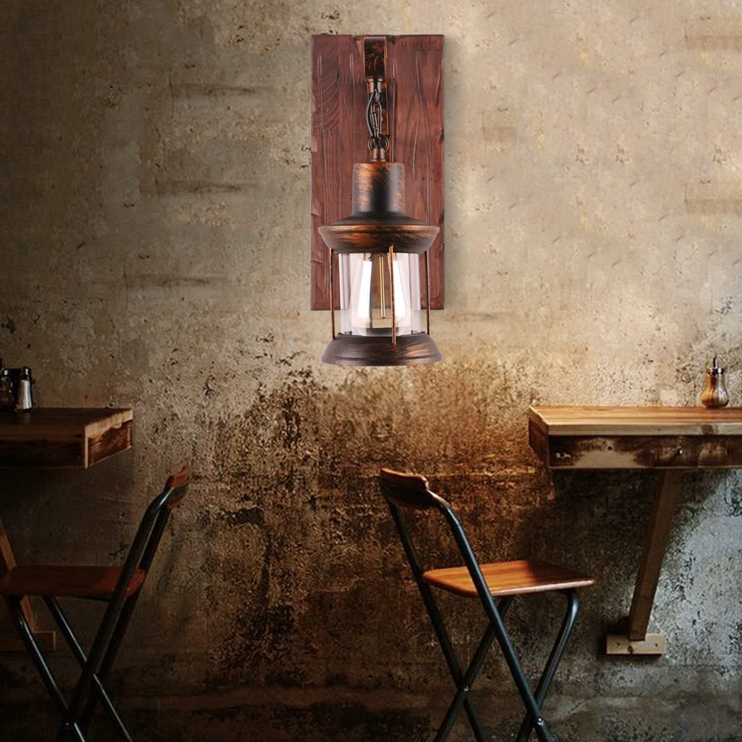 Austin Vintage Lantern Metal Classic Industrial Wall Lamp