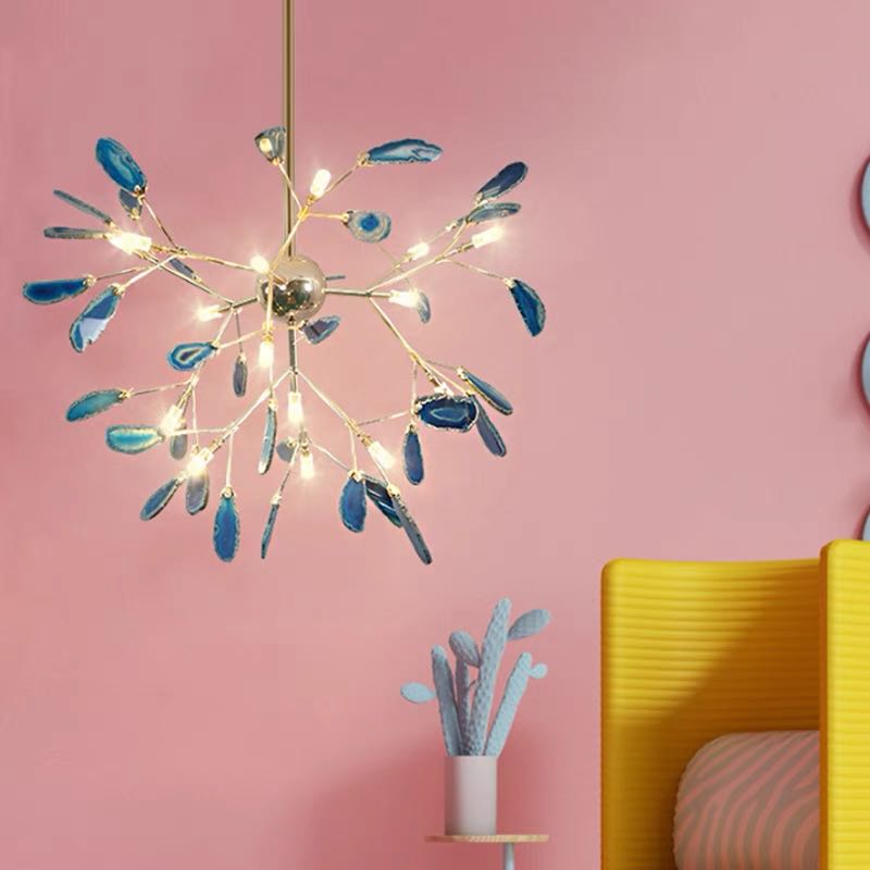 Aria Agate Creative Colourful Chandelier Bedroom/Living Room
