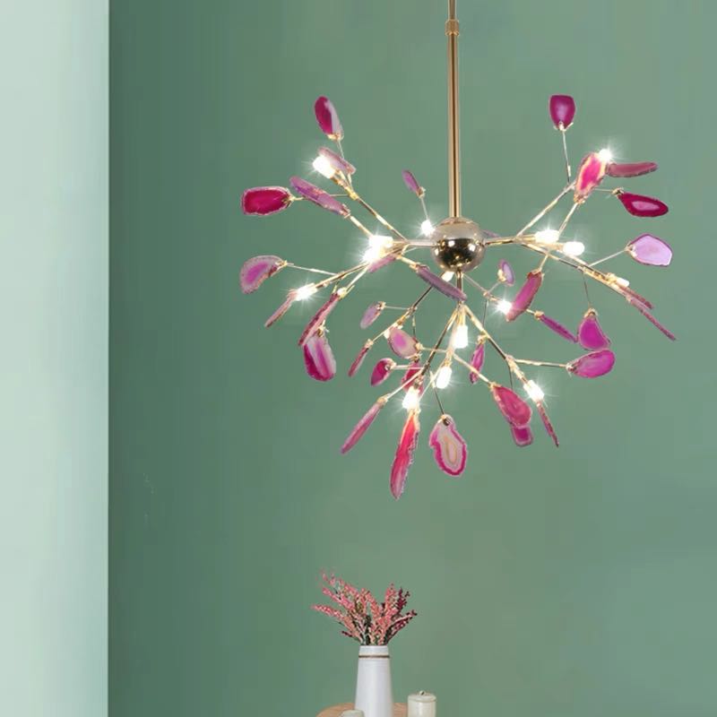 Aria Agate Creative Colourful Chandelier Bedroom/Living Room