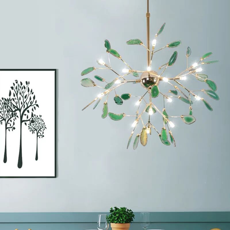 Aria Agate Creative Colourful Chandelier Bedroom/Living Room