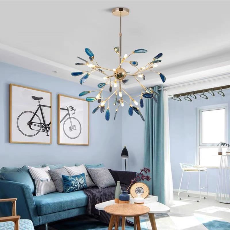 Aria Agate Creative Colourful Chandelier Bedroom/Living Room