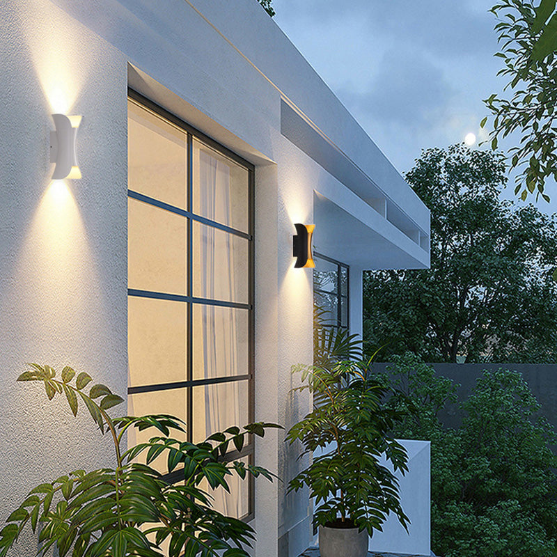 Ray Curved Outdoor Wall Mounted Led Lamp
