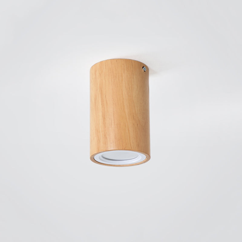 Muto Modern Wood Ceiling Light, Cylindrical, Corridor/Balcony
