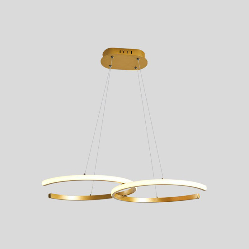 Arisha Modern Minimalist Pendant Light, Double-C