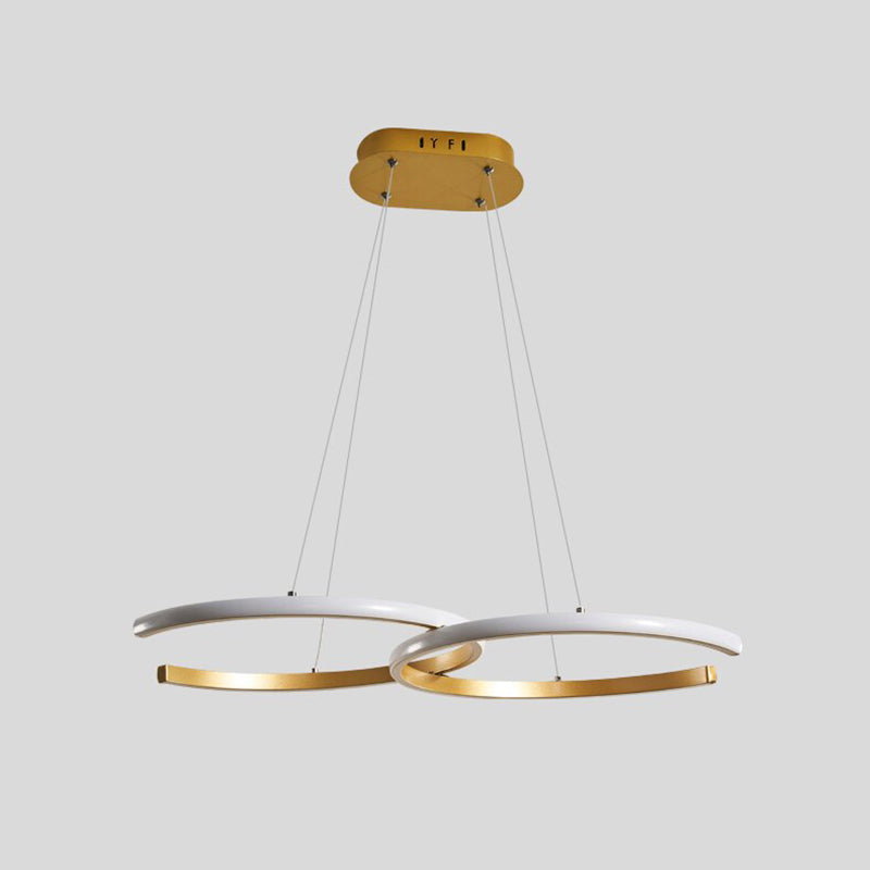 Arisha Modern Minimalist Pendant Light, Double-C