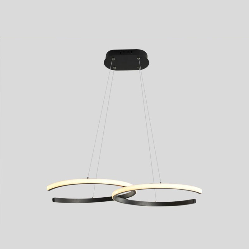 Arisha Modern Minimalist Pendant Light, Double-C