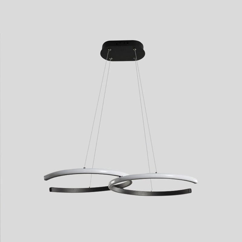 Arisha Modern Minimalist Pendant Light, Double-C
