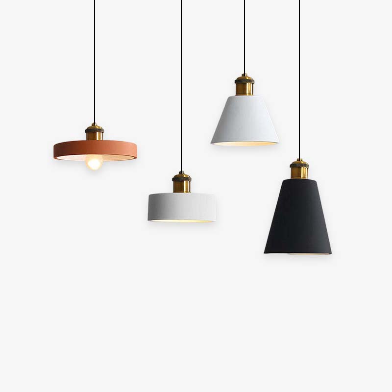 Aria Art Deco Minimalist Monochrome Pendant Light