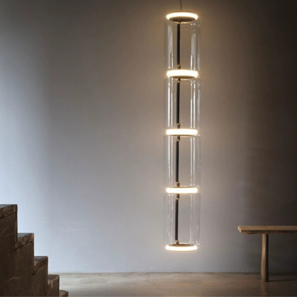 Valentina Minimalist Combination Glass Pendant Light, Clear