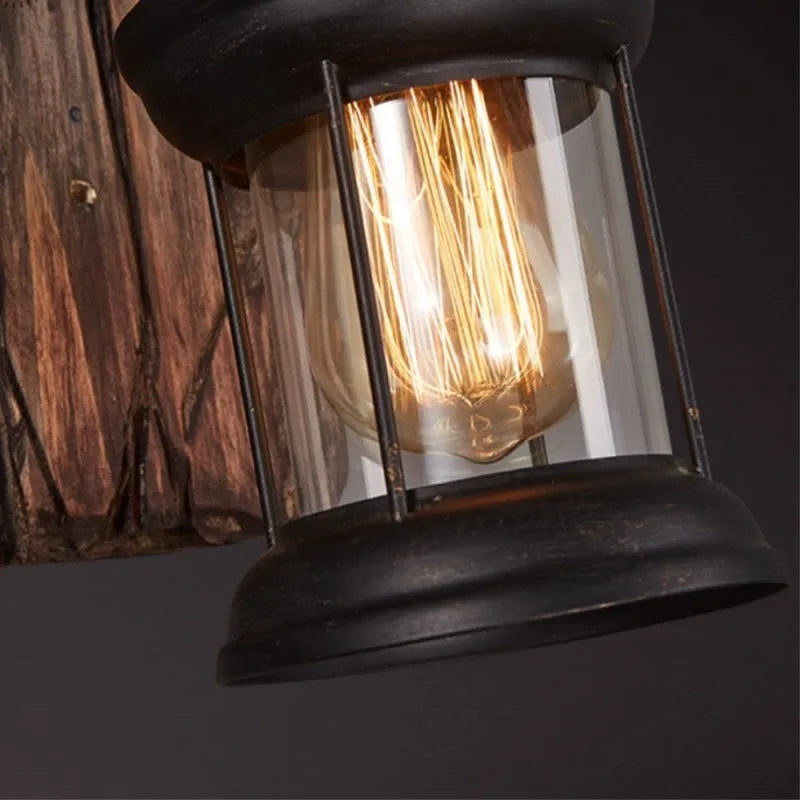 Austin Vintage Lantern Metal Classic Industrial Wall Lamp