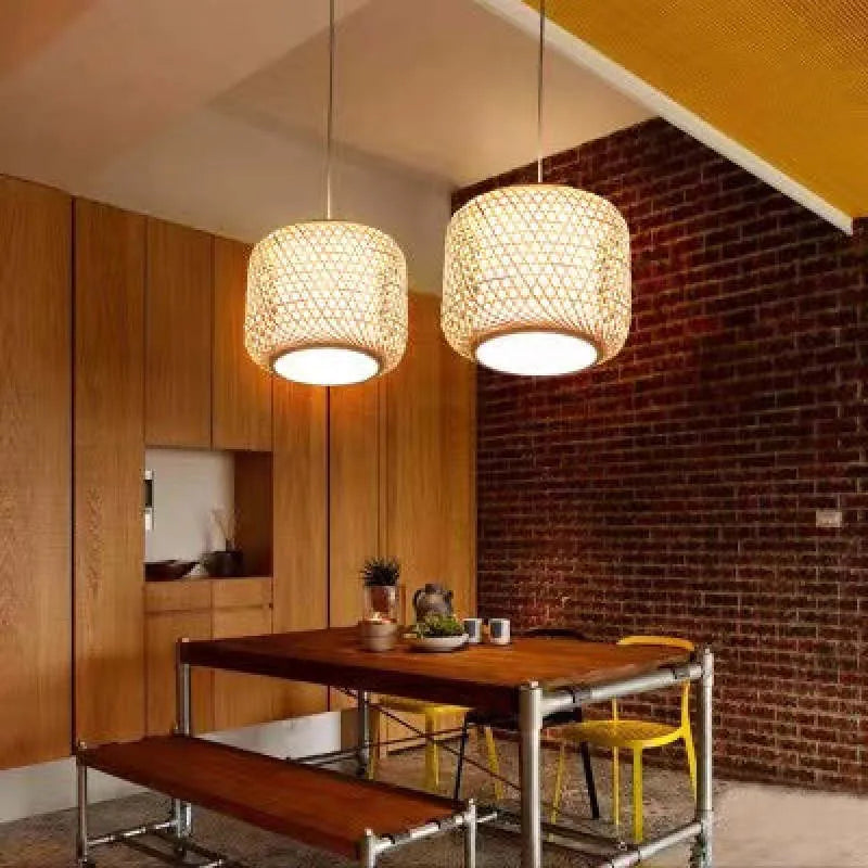 Ritta Natural Rattan Bamboo Pendant Light Lighting