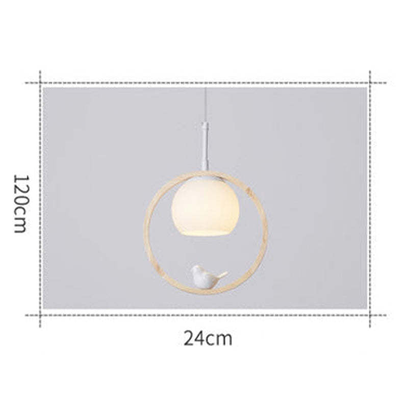 Arisha Wood Bird Aisle Pendant Light Staircase Porch Light